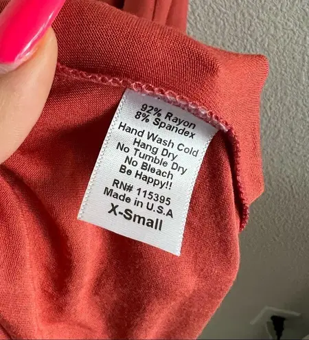 Fighting Eel Maxi Tank Dress Side Detailing Longline Stretchy Sharkbite Hem XS