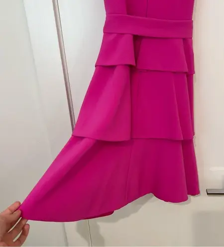 Alex Marie Tiered Pink Mini Dress