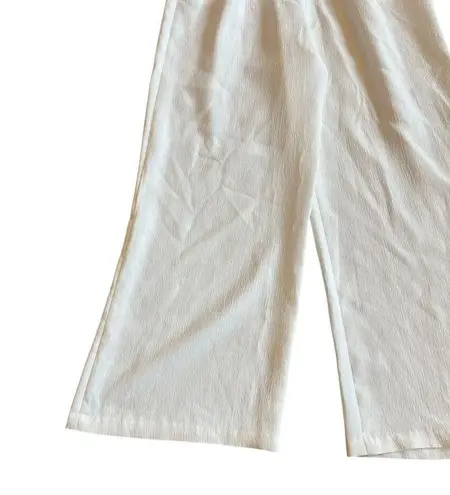 C/MEO COLLECTIVE Haunting Feelings White Jumpsuit High Neck Cutout Size Large