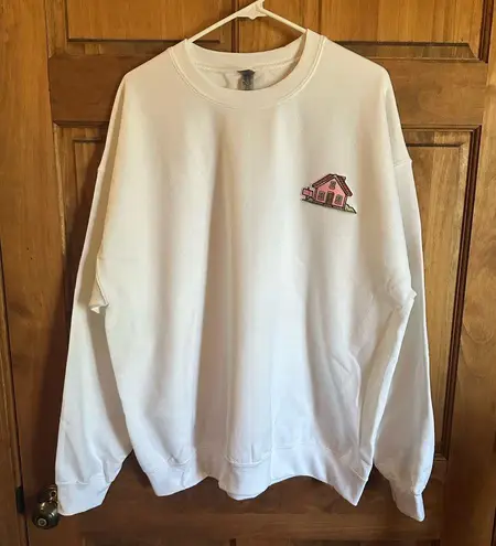 Realtor Real estate White Graphic women’s Sweater sweatshirt size XL!