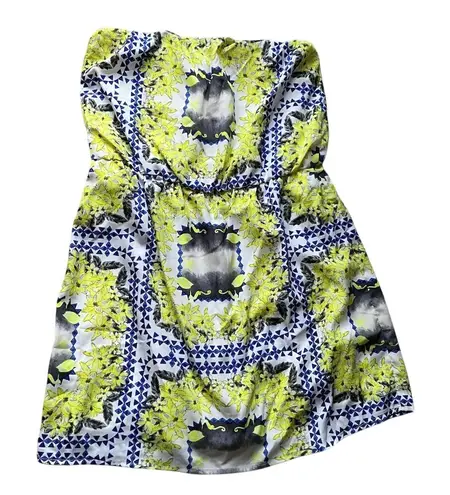 Lovemarks Women's Strapless Floral Knee Length Dress Size S Multicolor