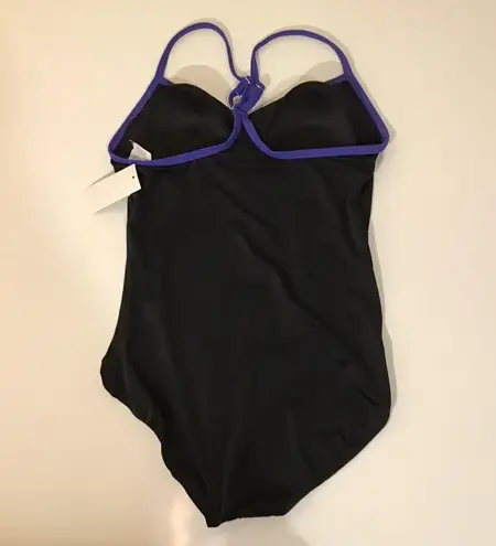 Jag One Piece Bathing Suit Black Blue 12