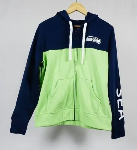 Fanatics Seattle Seahawks Women's Color Block Full-Zip Hoodie XSmall