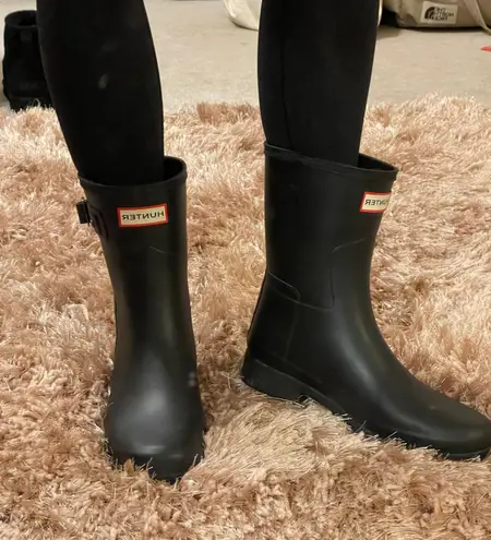 Hunter Original Refined Short Rain Boots Black Size 7 89 47 Off Retail From Katlyn