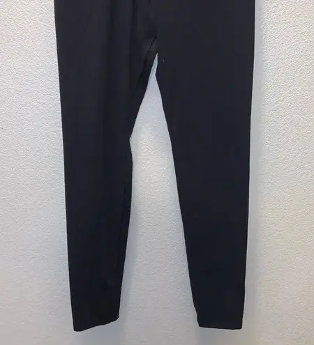 Felina black woman’s large full length leggings stretchy comfy