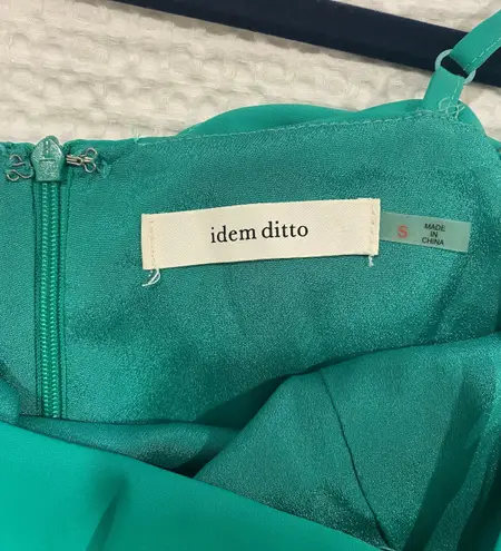 idem Ditto Idea Ditto Green Ruffle Dress