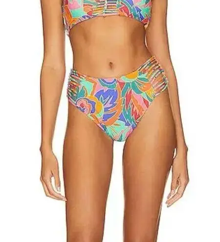 Stone Fox Swim NWT Simone Bikini Bottom XS Stained Glass Swim Vacation