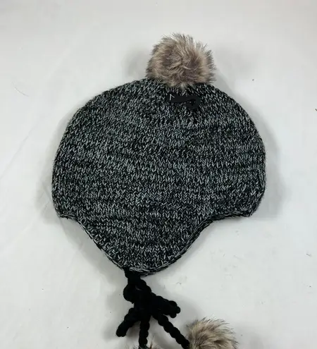 New Fur Ball Cap Snow Hat Gray