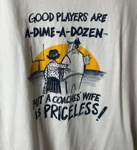 Vintage 90s Coaches Good Players T Shirt White XL Extra Large Single Stitch Logo