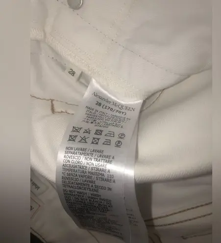 Alexander McQueen wide-leg cropped jeans