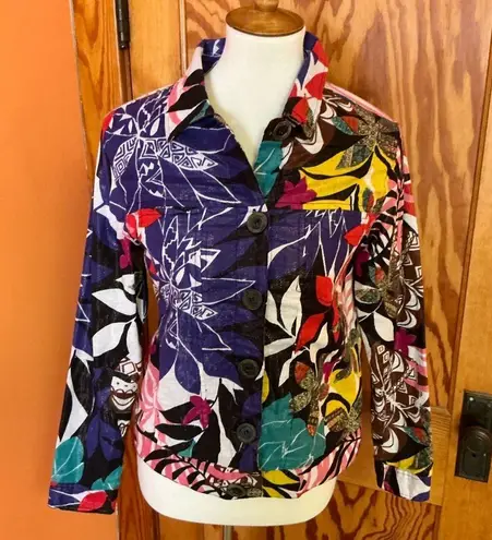 Vintage 90s colorful shimmery jacket