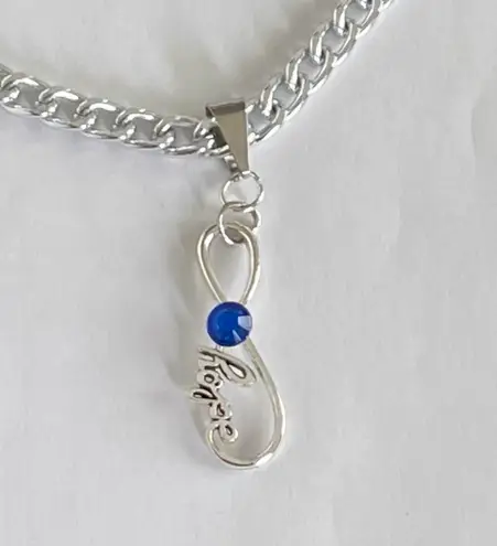 infinity Hope Charm Necklace