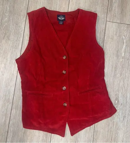Docker’s Vintage Corduroy Rust or Burnt Orange Vest L Size L