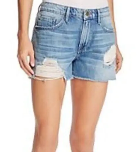 Frame La Grand Garçon Distressed Jean Shorts