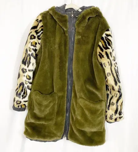 DL1961  Phoebe Reversible Parka Jacket Coat Fur Camo Camouflage Hooded Kindred