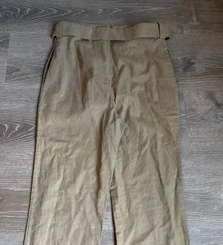 Majorelle Ameera linen blend Pant in taupe green