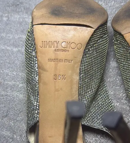 Jimmy Choo Gold Slingback Heels