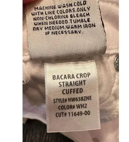 Hudson Women's Bacara Crop Jeans Size 29 White Cropped Denim Pants