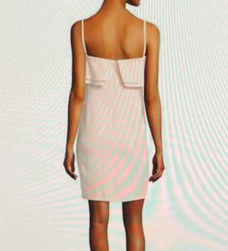 Karl Lagerfeld Paris Blush Pink Bodycon Ruffle Spaghetti Straps Dress, size 2