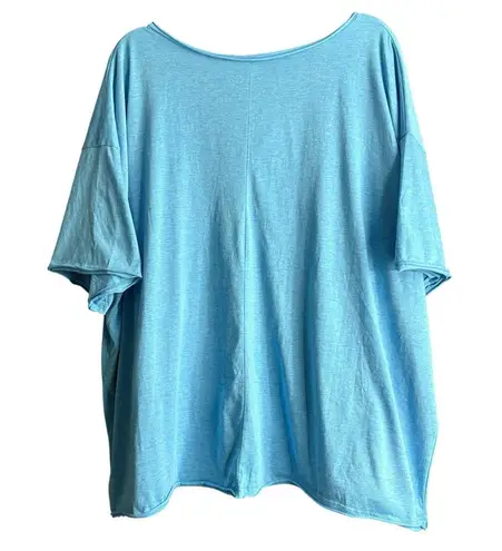 Zenana Outfitters Blue Boxy Oversized T-Shirt