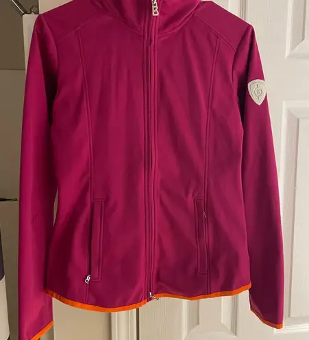 Bogner Women's Mid Layer Jacket in Magenta and Orange Small Pink