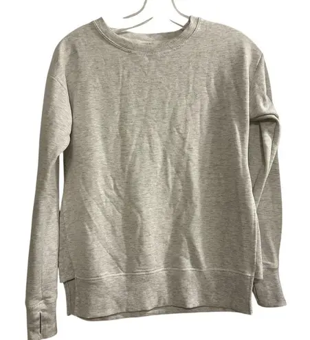 Jockey Women's Crewneck Sweatshirt Gray XS Long Sleeve Soft Fabric