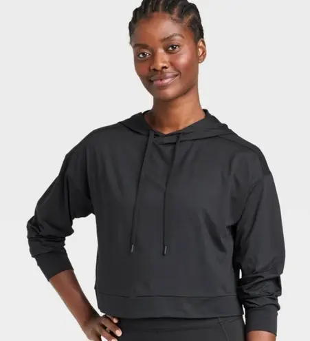 All In Motion NEW Women's Black Stretch Pullover Hoodie XXL - NWT