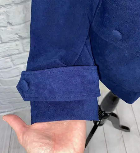 Maren full zip collared jacket navy blue sz 14