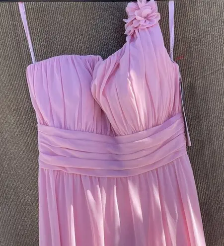 Madeline Gardner Formal Dress Women’s Sz 8 Pink Rose Long Dress MoriLee NWT