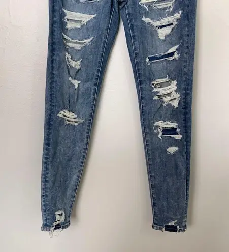 American Eagle  Next Level Stretch Hi-Rise Jegging Size 6 Regular Distressed