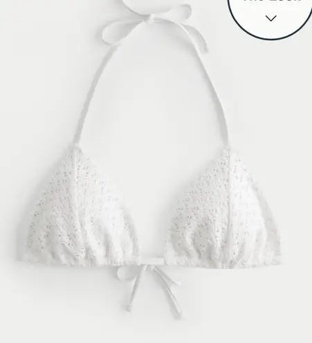 Hollister NWT  CROCHET-STYLE STRING TRIANGLE BIKINI TOP