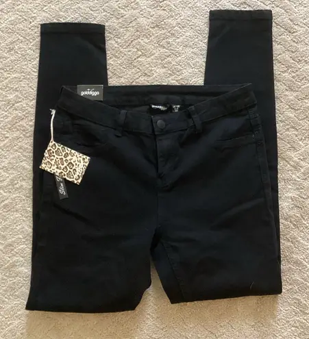 πNWTπ GOLDDIGGA BLACK DENIM SLIM FIT SLIMMING STRETCH JEGGINGS US Size 8 NWT