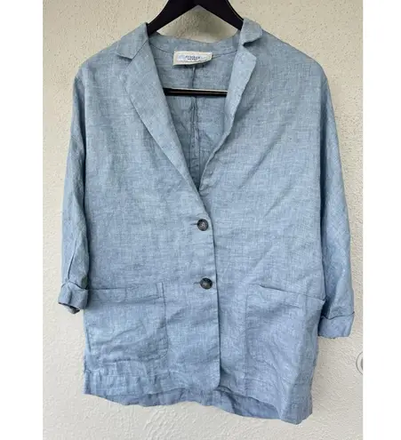 PESERICO Light Blue 100% Linen 2