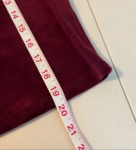 CARMAR SHIMMERY BURGUNDY VELVET MOCK TURTLENECK