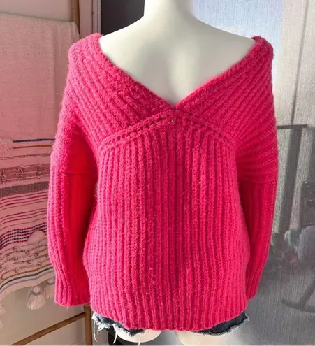 Cuyana Pinm Wool Alpaca Blend V-Neck Chunky Knit Slouchy Sweater Women’s XS / S