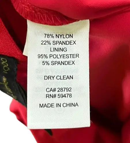 House of Harlow 1960 x REVOLVE Wide Leg Pull Pants On Red Trousers Women Size 6