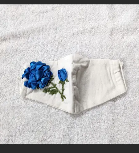 Handmade Pocket Filter Embroidered Face Mask