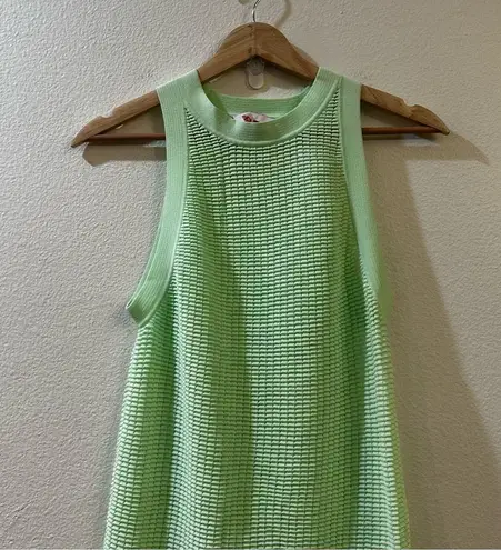 Solid & Striped The Carson Dress Mesh Swim Cover Up in Pistachio Size Small