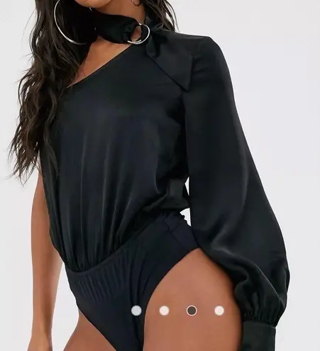 4th + Reckless Women’s black one shoulder choker bodysuit size 2