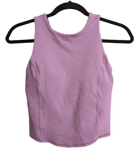 Lululemon  Nulu Twist-Back Yoga Tank Top Lilac Yoga Athletic Workout Size 2