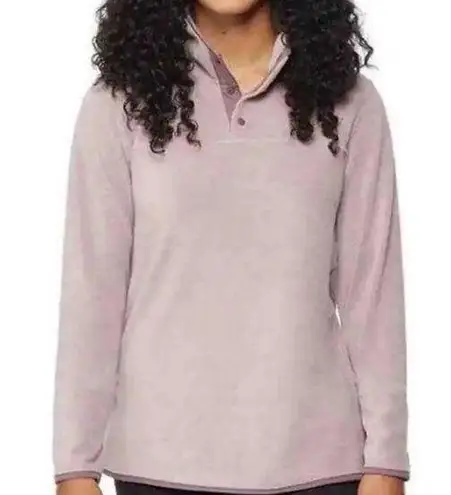32 Degrees Heat 32 Degrees Dusted Plum T Snap Arctic Fleece Size Large