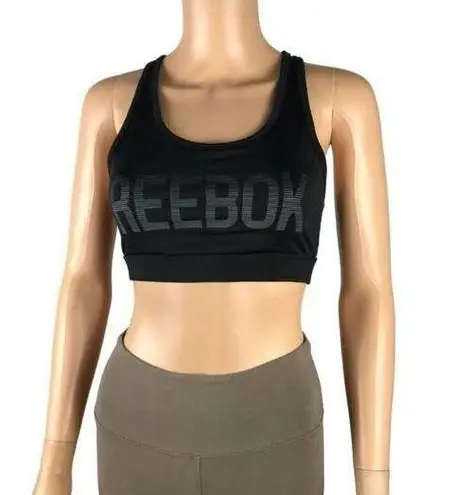 Reebok  Racerback Non-Padded Logo Front Sports Bra, Medium