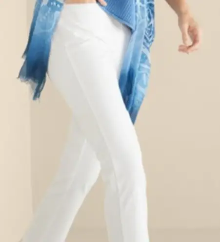 Soft Surroundings SoftEssential™ SUPERLA Slim Leg Crop Pants White Size Medium