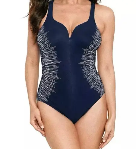 MiracleSuit "SILVER SHORES TEMPTRESS" one piece swimsuit in Midnight, A32