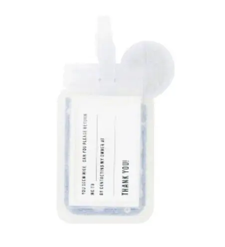 3/$15 Path Luggage Clear Purple Tag Take Me Away