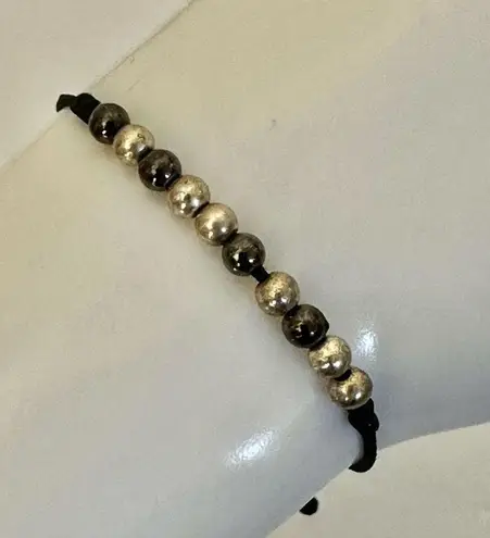 my saint my hero grey and silver adjustable bracelet Black