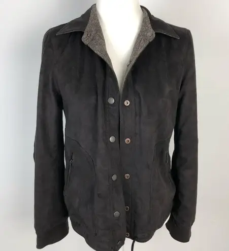 Yansi Fugel Reversible Wool/Silk Brown Jacket XS