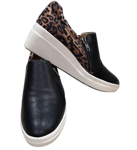 Naturalizer Sierra Women's Slip-On Shoes Black Leopard Size 6.5 M