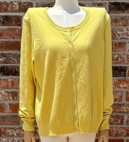 Sharagano yellow petite size cozy cardigan / LP / Excellent condition