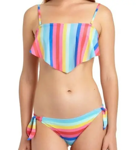 California Waves Shiny Handkerchief Bikini Top